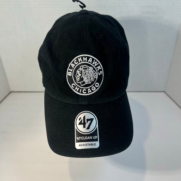 Chicago Blackhawks black hat one size fits most NWT - Picture 5 of 8